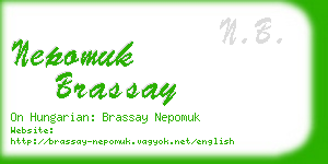 nepomuk brassay business card